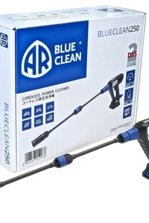 コードレス 高圧洗浄機 ８点セット BLUE CLEAN BC250 ポータブル高圧洗浄機 水道直結・自吸両方対応 吸水ホース付 キズを付けにくいホース背面取付タイプ
