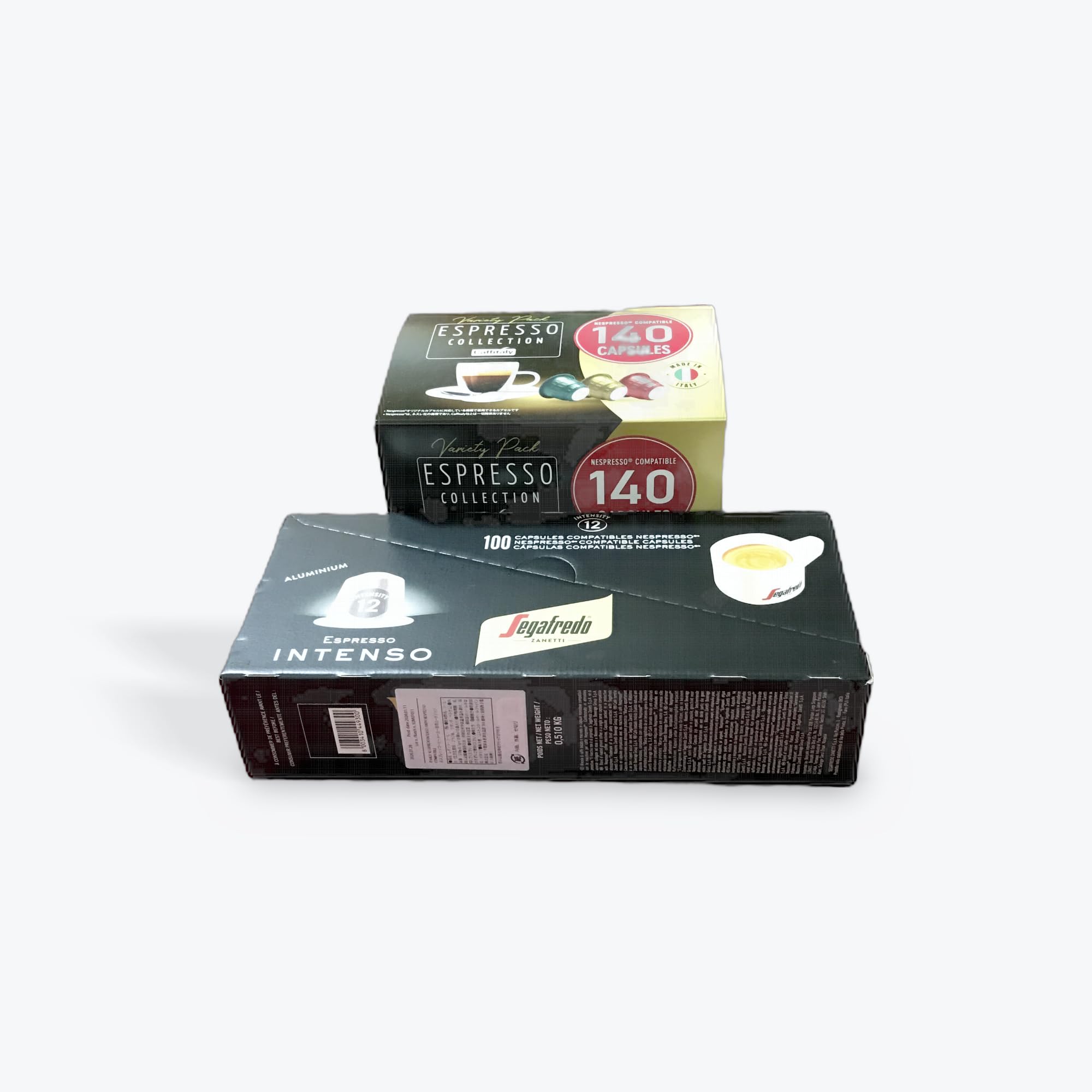 original set costco セガフレード ネスプレッソ互換カプセル インテンソ 100個入り + カフェタリー エスプレッソコレクション アソート 40個入り, 合計140杯分