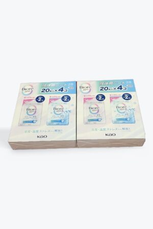 オリジナルセット costco ボディシート, 無香料, 20枚入×4個パック, 2セット, 汗拭きシート