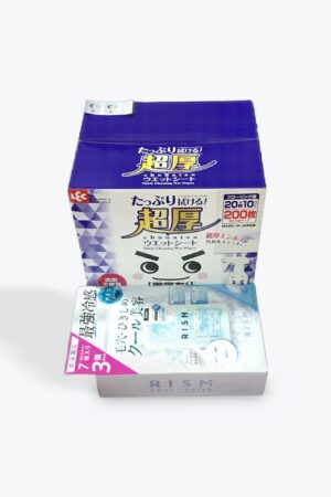 超一流チョイスCostcoオリジナルセット レック フローリング用 超厚手ウェットシート 200枚入り (20枚×10個), クールトーニング シートマスク 21枚セット (7枚入×3個)