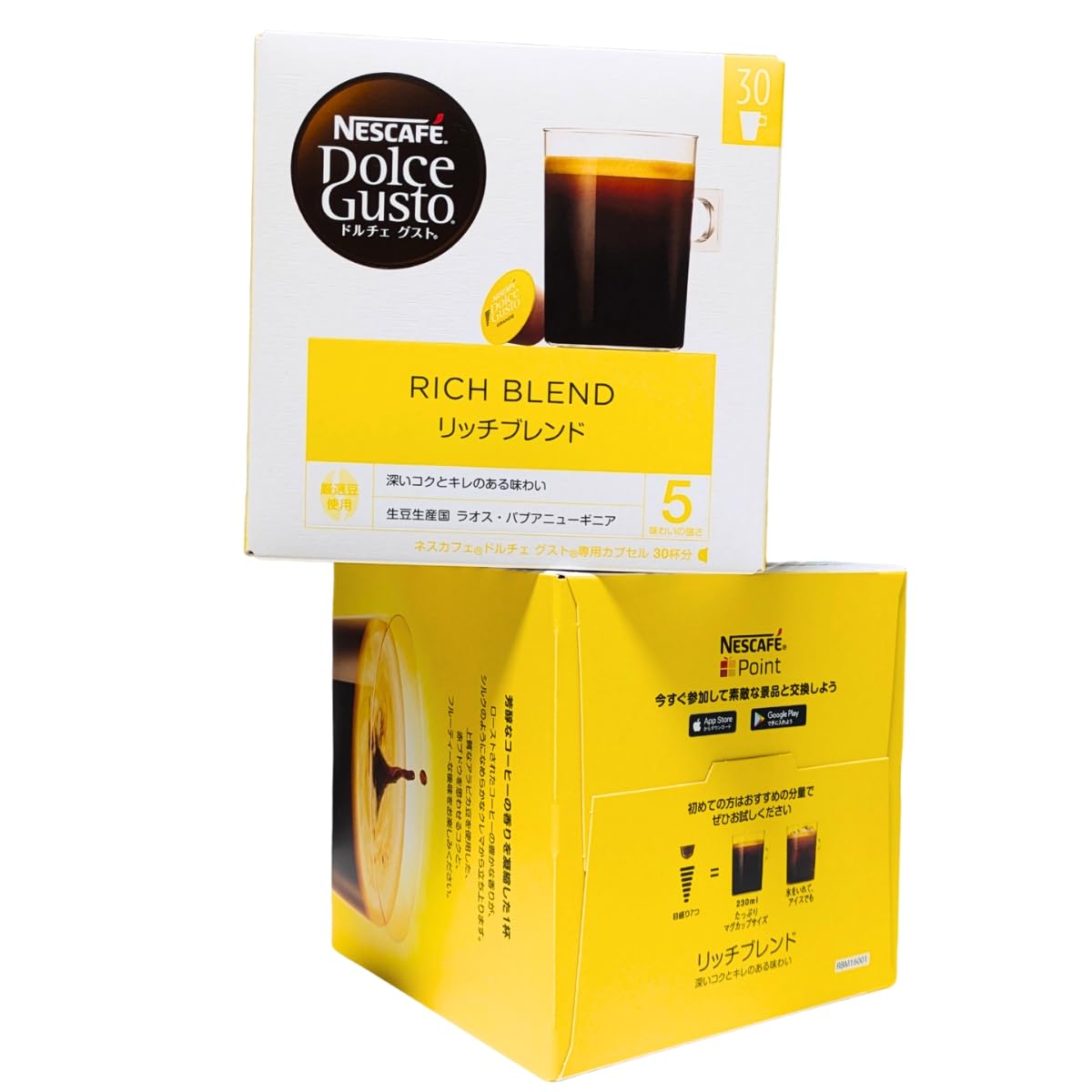 ネスカフェ ドルチェグスト リッチブレンド コーヒーカプセル, 30個入り, 2箱セット