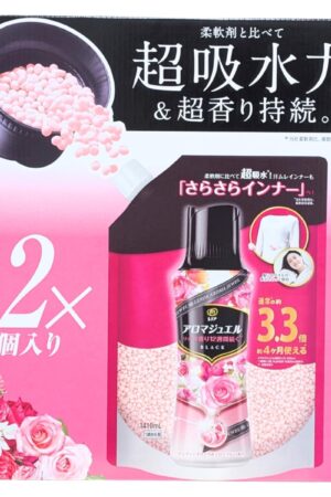 レノア アロマジェル 衣料用香りづけ剤 アンティークローズ＆フローラルの香り 1410ml×2個 詰め替え用 用途(綿、毛、絹、化学繊維) シャシャと洗濯機に ドラム式 縦型 どちらもOK アロマビーズ 成分:安定化剤、香料 中国製 [P＆G] ※パッケージデザインは予告なく変更される可能性があります