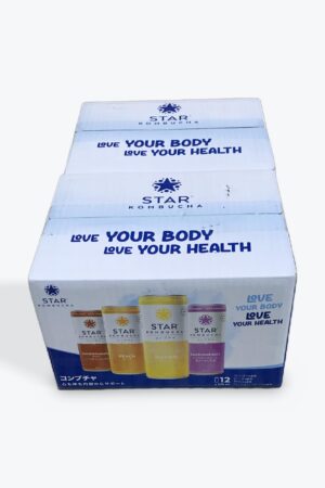 コストコオリジナルセットCostco コンブチャ 4フレーバー アソート, 250ml×24本セット (12本×2箱), ザクロ・ピーチ・マンゴー・パッションフルーツ