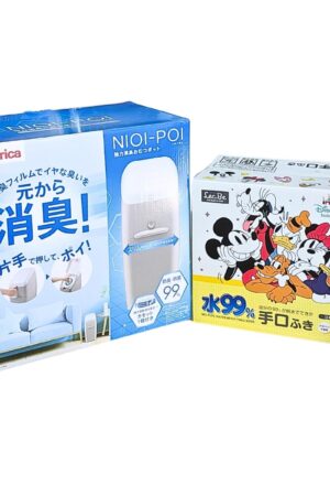 ニオイ-ポイ 紙おむつ処理ゴミ箱と、キャラクター柄 手口ふき取りウェットシート 【オリジナルセット】 [並行輸入品]