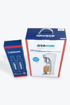 ドリンクメイト スターターセット、ホワイト、炭酸ガスシリンダー2個付き