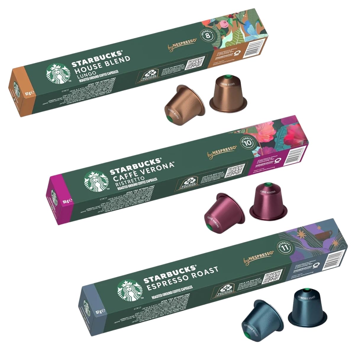 スターバックス ネスプレッソ互換カプセル バラエティー60カプセル
Starbucks Variety 60 Capsules for Nespresso - 画像 (4)
