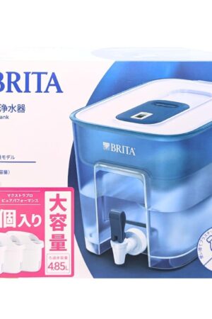 大容量 タンク型 浄水器 フロー 4週間/150L カートリッジ3個付 ろ過水容量 4.85L（全容量8.2L）注ぎ口付き 液晶メモあり サイズ:幅21.4×高さ22.0×奥行30.4 cm ウォーターサーバータイプ 型番:KBFLCB1M [並行輸入品]