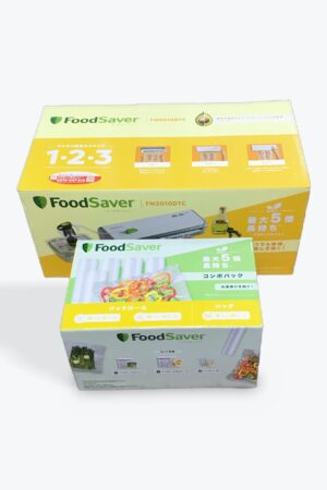 真空パック機 FM2010、スターターセット8点、コンボパック付き、ホワイト、2個セット