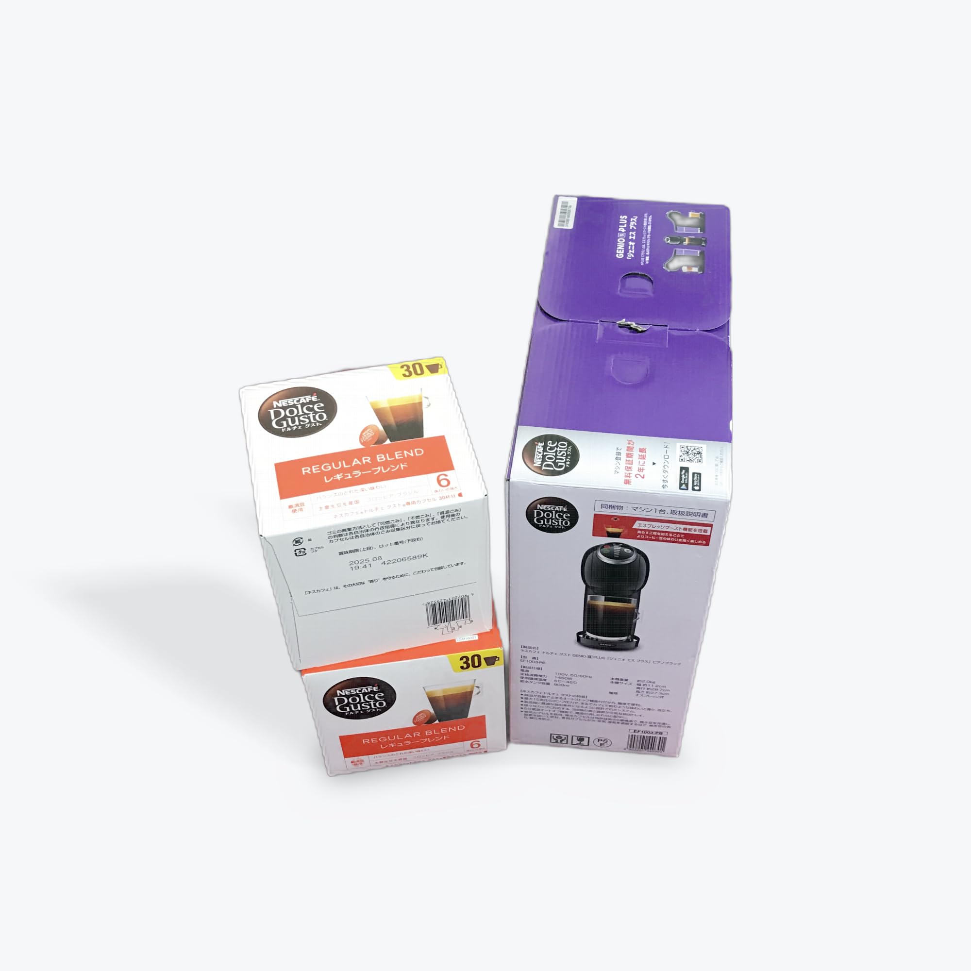 ネスカフェ ドルチェ グストGENIO S PLUS「ジェニオ エス プラス」コーヒーメーカー, ピアノブラック, 専用カプセル60杯分セット - 画像 (4)