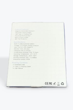 ワイヤレスキーボードケース、着脱可能キーボード、調整可能な視野角、Type-C充電ポート、ショートカットキー、ペンホルダー付き、360°フルプロテクション