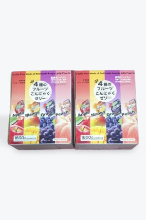 4種類のフルーツこんにゃくゼリー80個入り (2個セット)