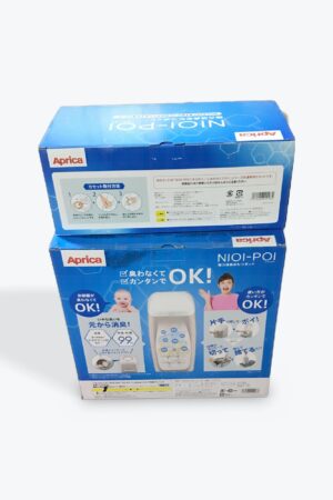 オリジナルセットCostco Aprica ニオイポイ 強力消臭おむつポット、専用カセット1個付き + 共通カセット6個パックセット、グレージュ [並行輸入品]