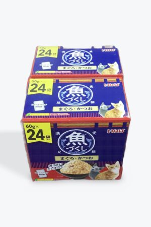 original set costco いなば 魚づくし まぐろ・かつお キャットフード, 60g×24袋, 2箱セット