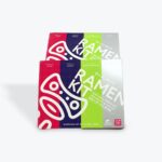 マイフルサトヴィーガンラーメンキット、8食入り、スープ4種類（醤油、塩、味噌、ビーガン豚骨）、化学調味料不使用、植物性100％