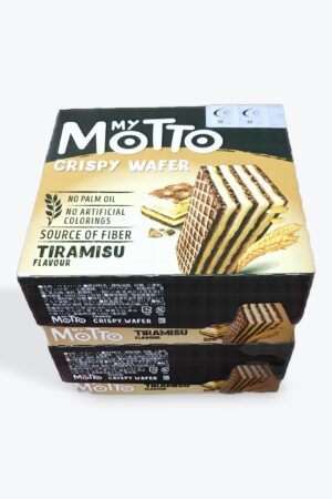 My Motto ティラミス味クリスピーウエハース, 600g (30g×20袋), 2箱セット, パームオイル・人工着色料不使用