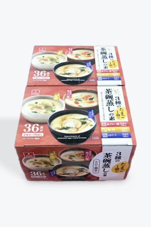 茶碗蒸しの素 3種アソート（紅ずわい蟹・鶏肉・ほたて）, 36食分（2食×18袋）, 2個セット