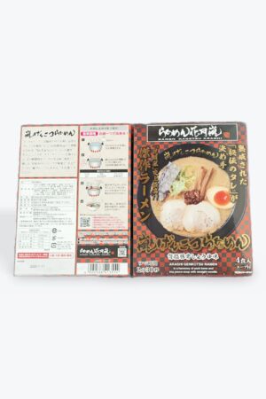 豚骨醤油ラーメン、4食入り、スープ付き、２個セット