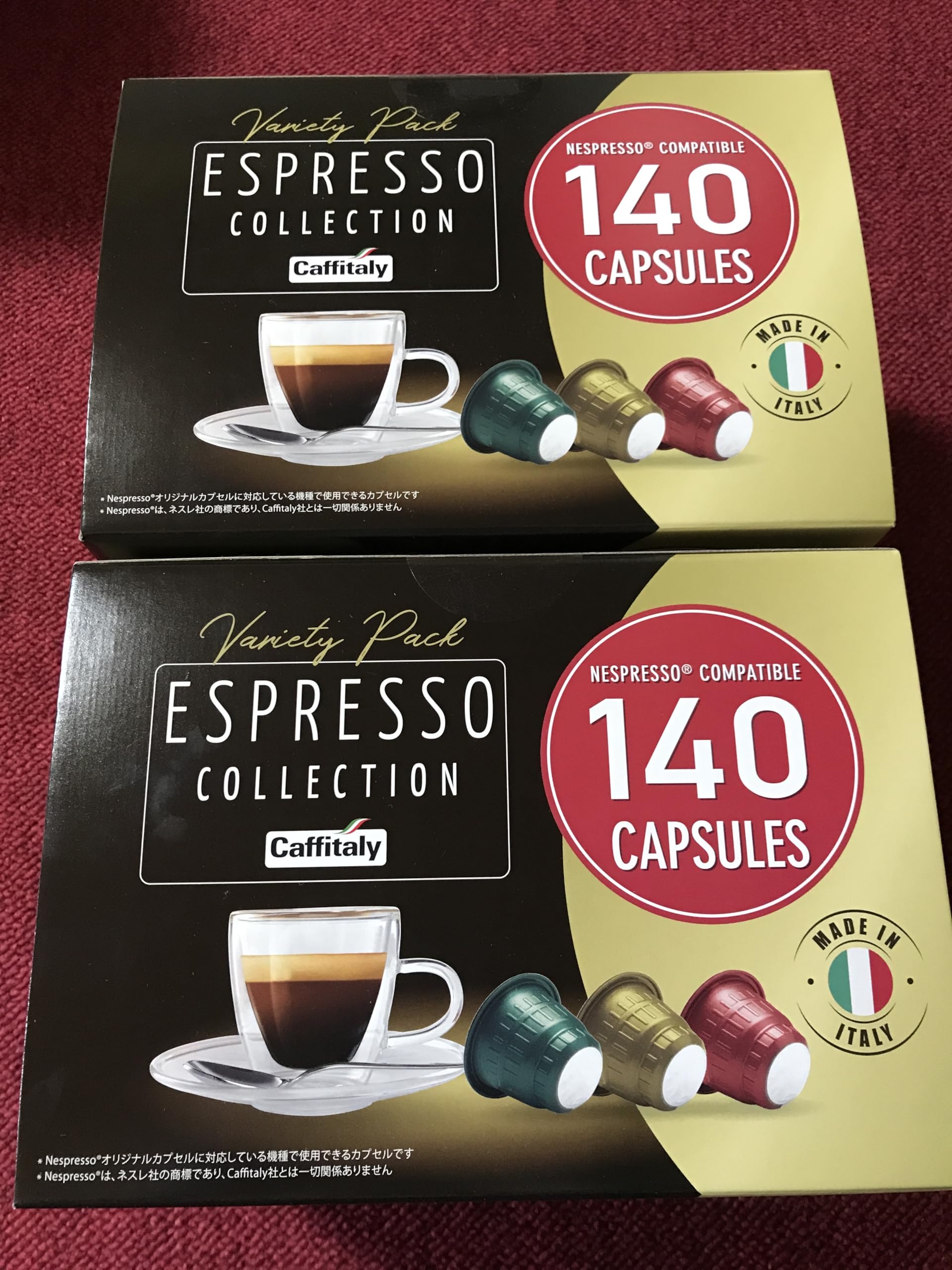 original set costco カフィタリー エスプレッソ 互換カプセル コーヒー 3種アソート 140個入り, まとめ買い 2パック - 画像 (4)