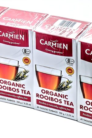 オーガニックルイボスティー、カフェインフリー 4パック (1箱40個入り)
