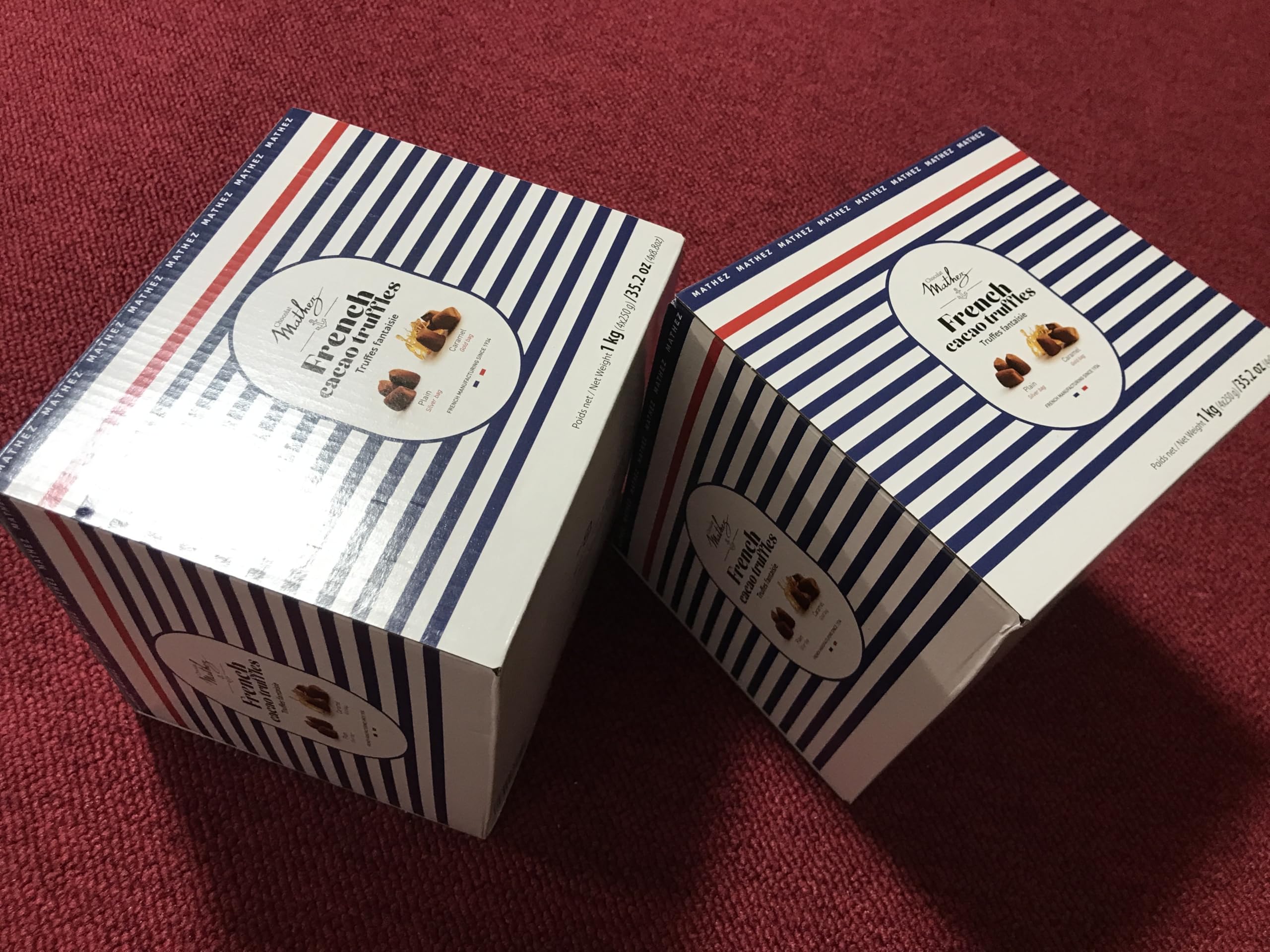 コストコオリジナル2個セット costco フレンチ トリュフ チョコレート プレーン&ソルトキャラメル, 500g×2種, 合計1kg - 画像 (6)