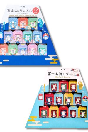 プラス 富士山消しゴム 12個入り 沖縄バージョン 消すと富士山になる